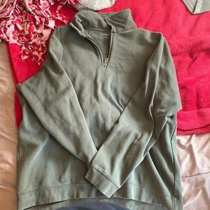 XL light green quarter zip